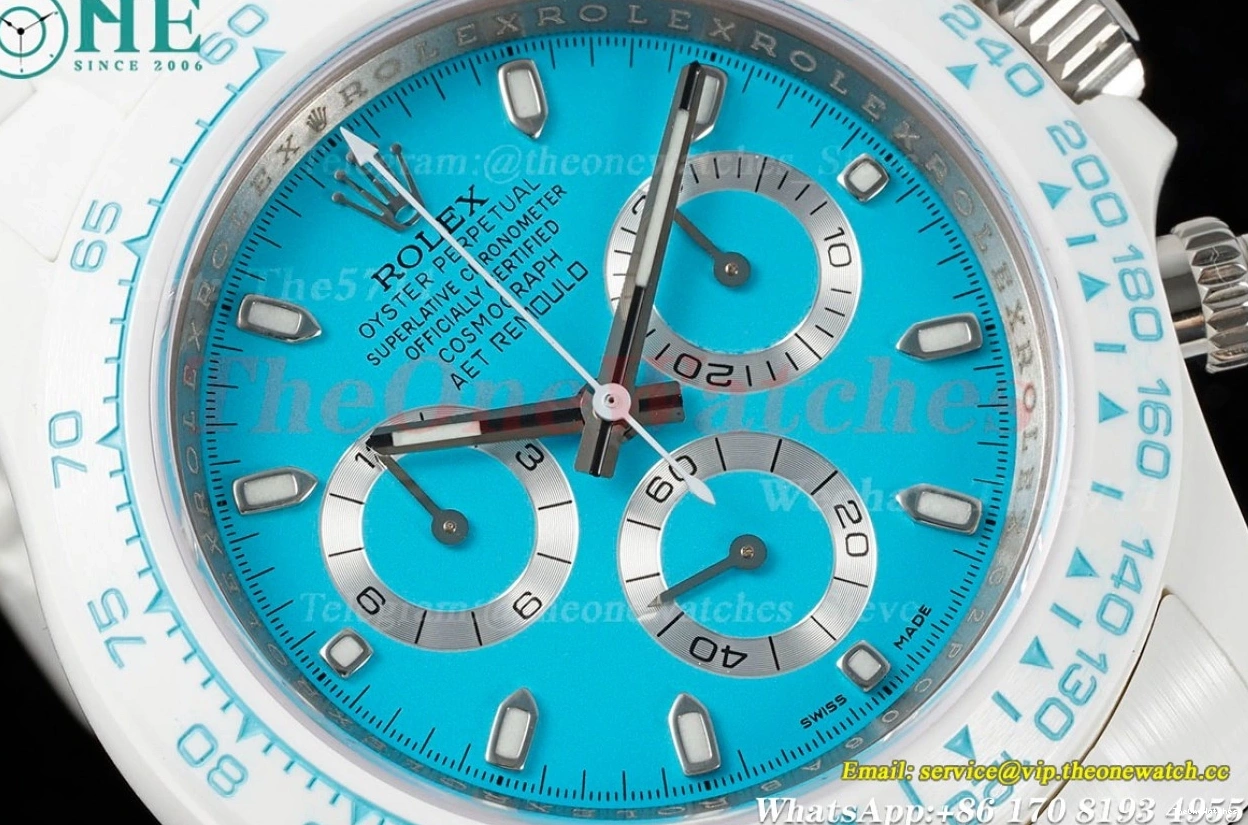 40mm Dial Tiffany Daytona AET Blue ZF SH4130 Cer Cer 0403